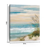 Beach at Dusk Canvas Art Print, 24x30 in.