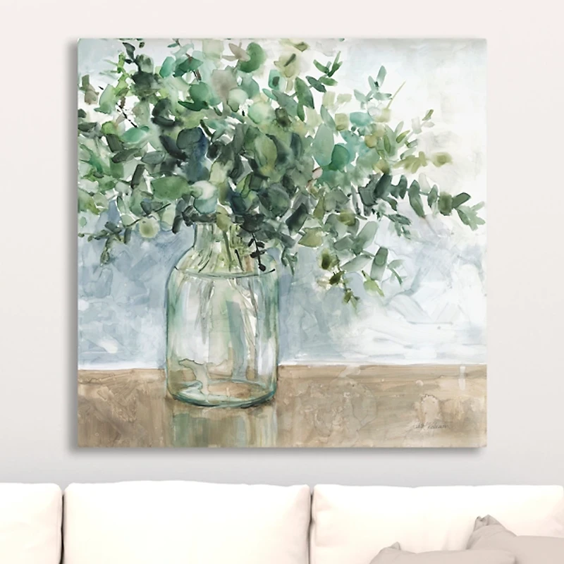 Eucalyptus Bouquet Giclee Canvas Print, 30x30 in.