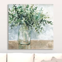 Eucalyptus Bouquet Giclee Canvas Print, 30x30 in.