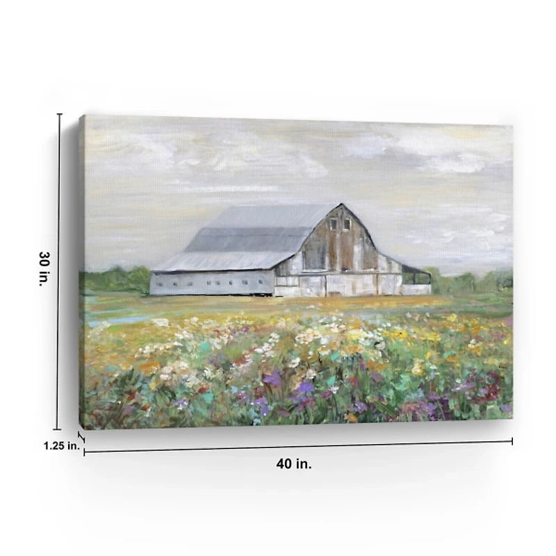 Country Fields Giclee Canvas Art Print