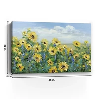 Sunflower Fields Forever Giclee Canvas Art Print