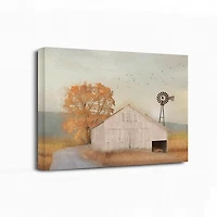 Fall Barn in Muir Canvas Art Print