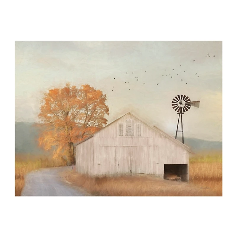 Fall Barn in Muir Canvas Art Print