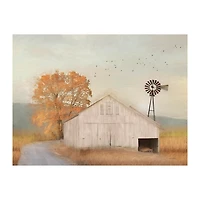Fall Barn in Muir Canvas Art Print