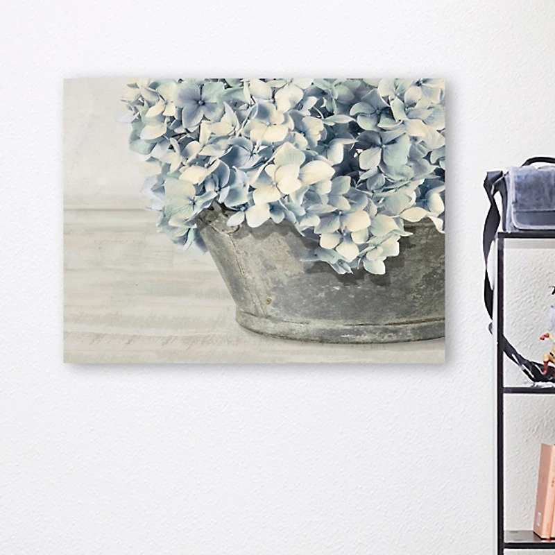 Hydrangea Bunch Canvas Art Print
