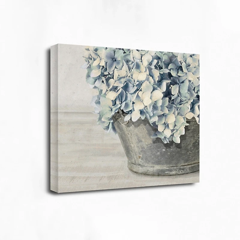 Hydrangea Bunch Canvas Art Print