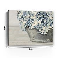 Hydrangea Bunch Canvas Art Print