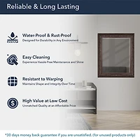 Bronze Ornate Beveled Framed Wall Mirror