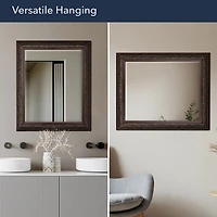 Bronze Ornate Beveled Framed Wall Mirror