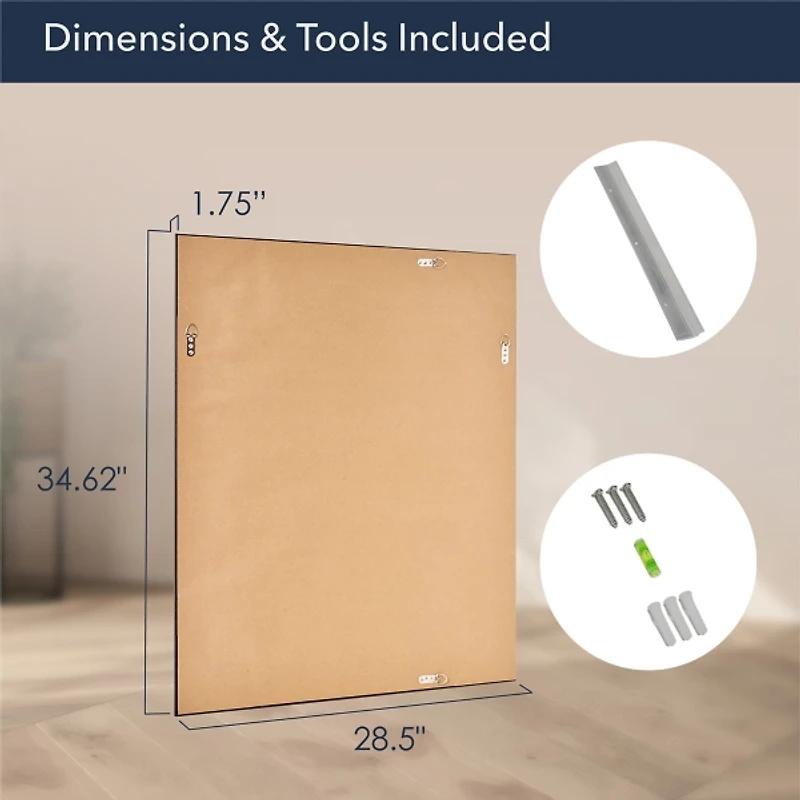 Bronze Ornate Beveled Framed Wall Mirror