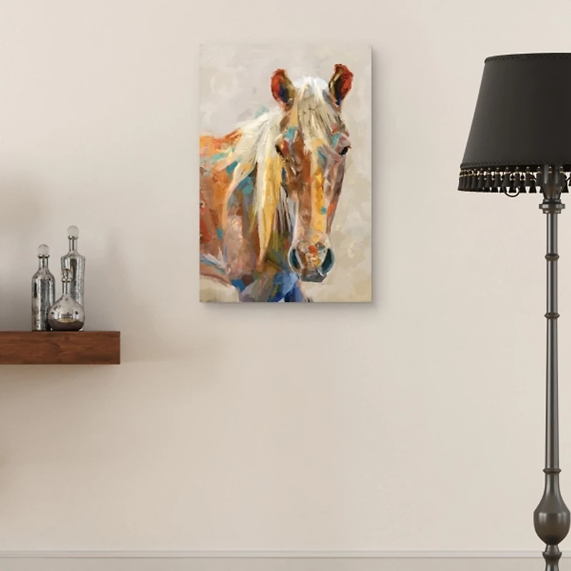 Equine Colors Portrait Canvas Art Print, 24x36 in.