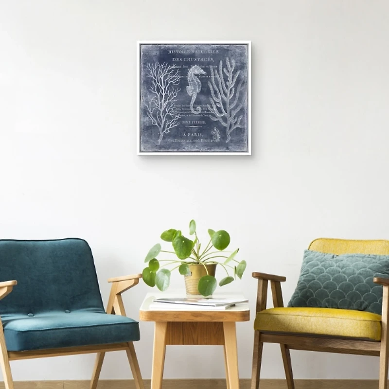 Antique Deep Blue Sea II Framed Art Print