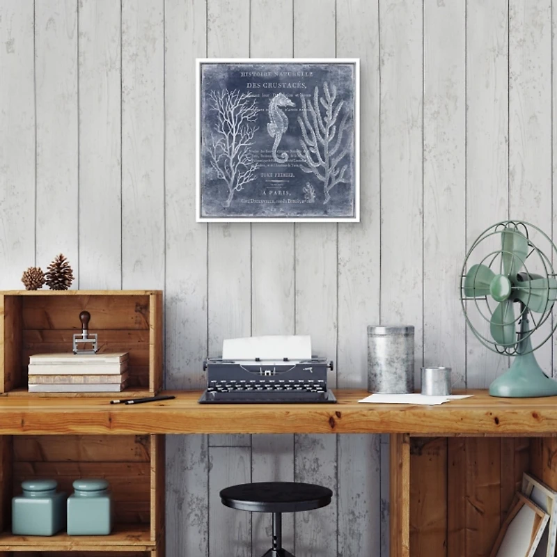 Antique Deep Blue Sea II Framed Art Print