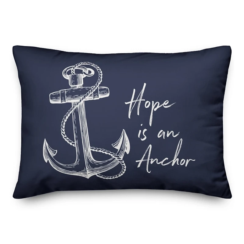 Anchor Hope Outdoor Pillow