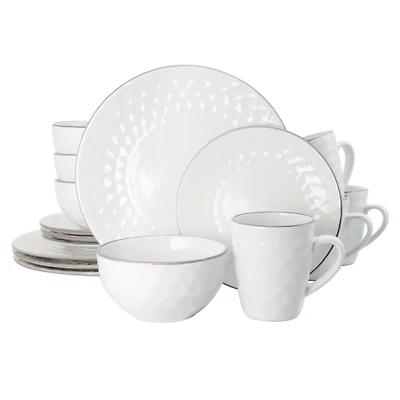 Pearl Stoneware 16-pc. Dinnerware Set