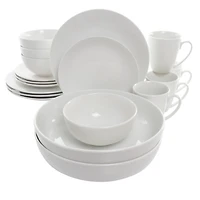 White Round Porcelain 18-pc. Dinnerware Set