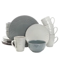 Stone and Slate Glazed 16-pc. Dinnerware Set