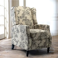 Indigo Jacquard Upholstered Recliner Accent Chair