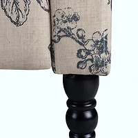 Indigo Jacquard Upholstered Recliner Accent Chair