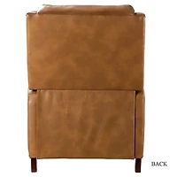 Full-Grain Leather Recliner Accent Chair