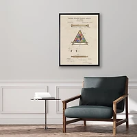 Watercolor Pool Ball Frame Framed Art Print