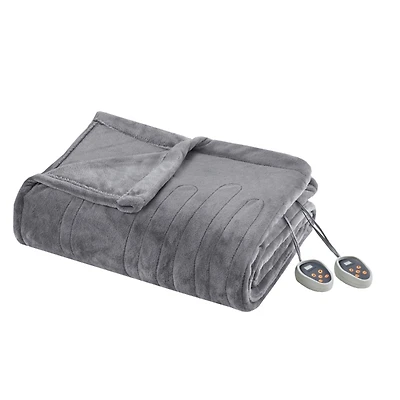 Full Ultra Soft Plush Heated Blanket