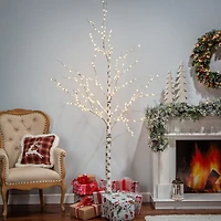 Warm White Pre-Lit Birch Tree