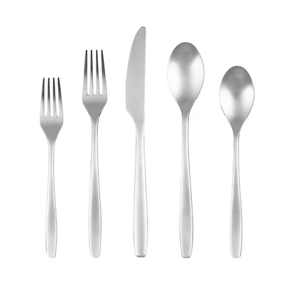 Silver Satin Metal Classic 20-pc. Flatware Set