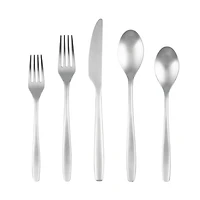 Silver Satin Metal Classic 20-pc. Flatware Set