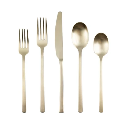 Champagne Gold Glimmer 20-pc. Flatware Set