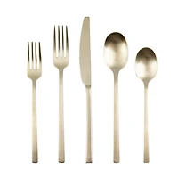 Champagne Gold Glimmer 20-pc. Flatware Set