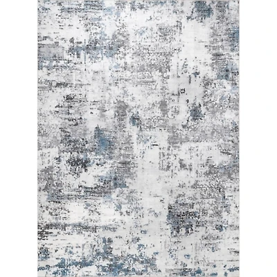 Gray Modern Abstract Washable Runner