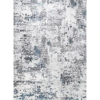 Gray Modern Abstract Washable Runner