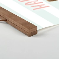 Bunny with Floral Crown Hanging Canvas Print