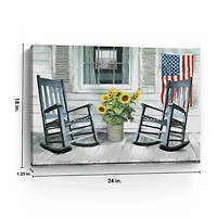 All American Seaside Canvas Art Print