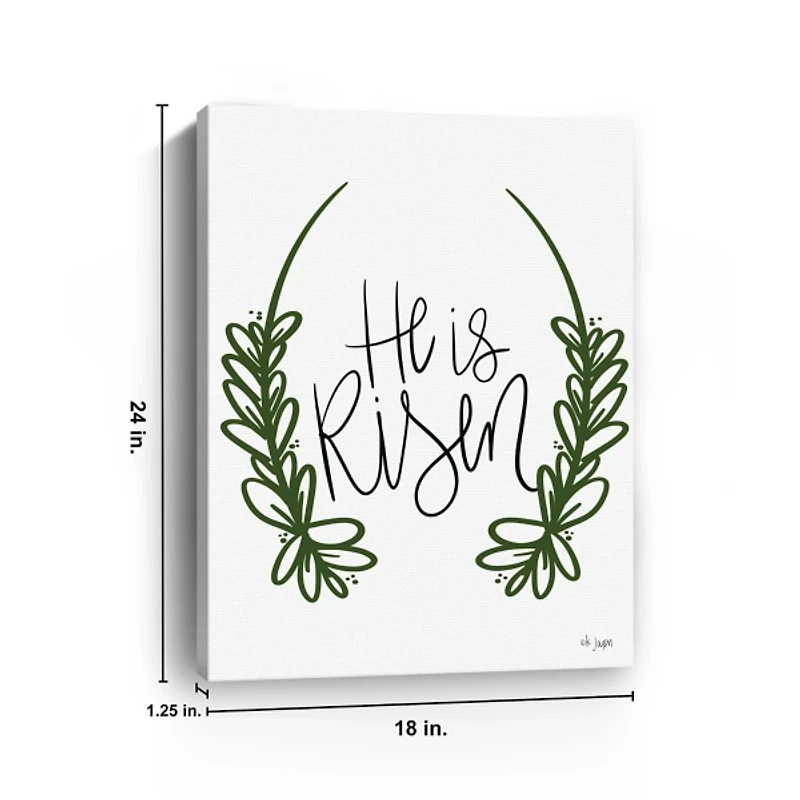 He is Risen Canvas Art Print