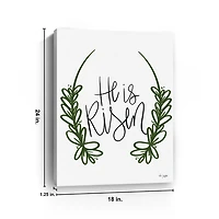 He is Risen Canvas Art Print