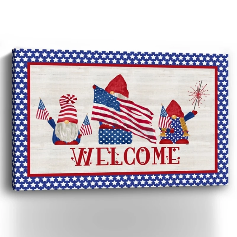 Welcome Gnome Canvas Art Print