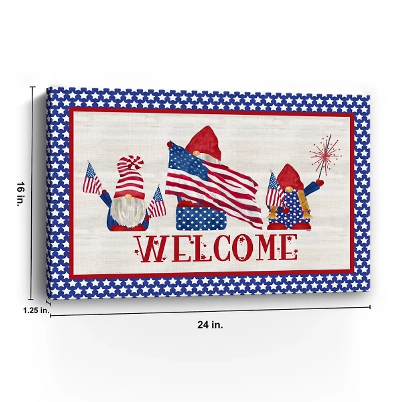 Welcome Gnome Canvas Art Print
