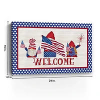 Welcome Gnome Canvas Art Print