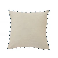 Navy and White Chinoiserie Floral Pillow