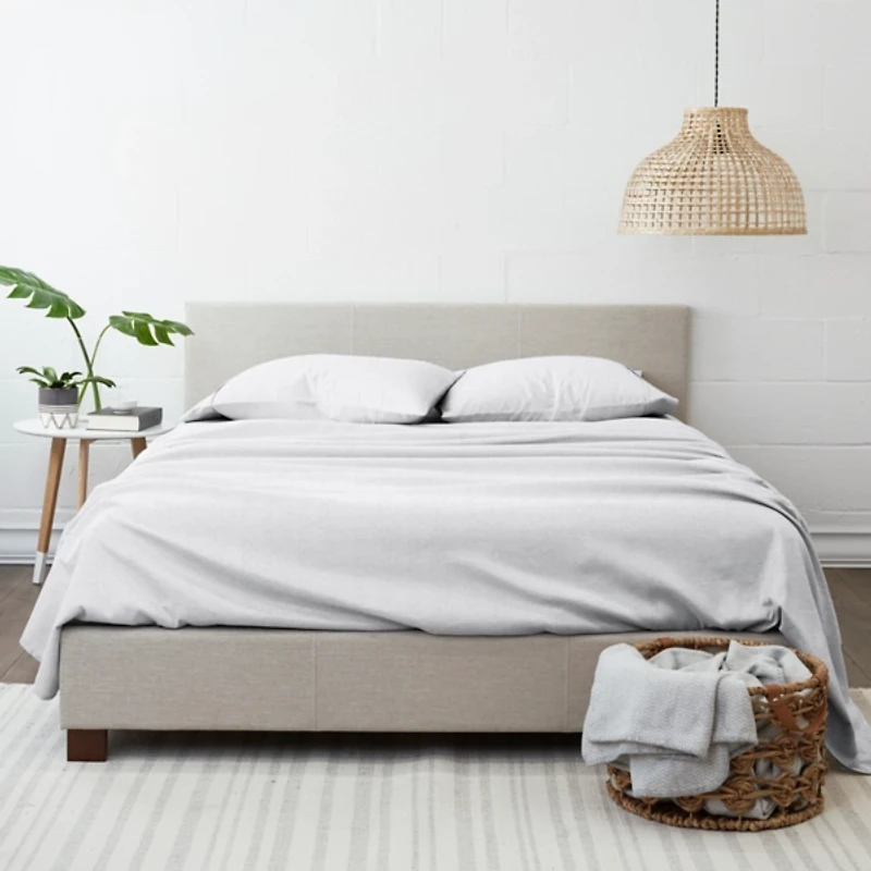 White Chambray 4-pc. Full Bed Sheet Set