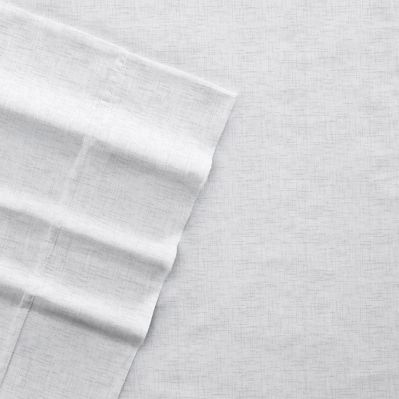 White Chambray 4-pc. Full Bed Sheet Set