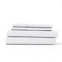 White Chambray 4-pc. Queen Bed Sheet Set