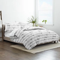Light Gray Chevron 3-Pc. King Duvet Cover Set
