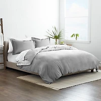 Light Gray Chevron 3-Pc. Queen Duvet Cover Set