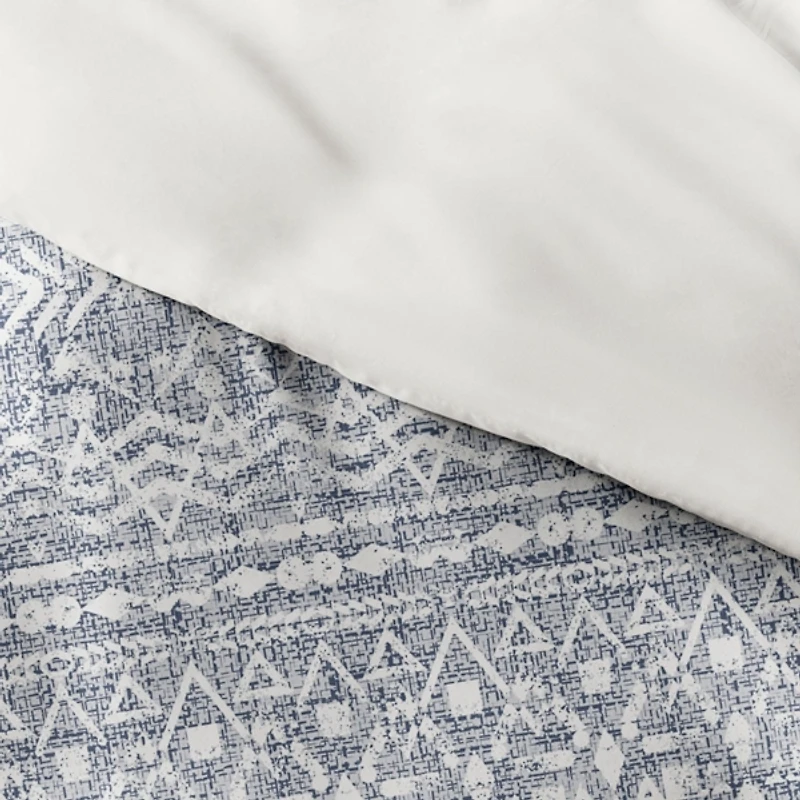 Navy Rustic 3-pc. Queen Duvet Cover Set