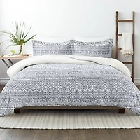 Navy Rustic 3-pc. Queen Duvet Cover Set