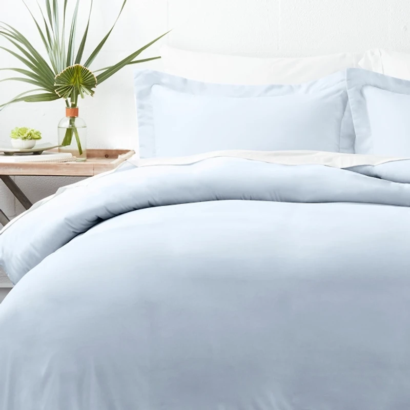 Light Blue Ultra Soft 3-Pc. King Duvet Cover Set