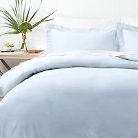 Light Blue Ultra Soft 3-Pc. Twin Duvet Cover Set